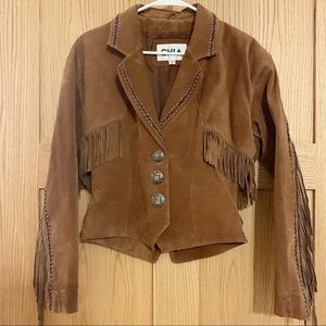 Western Fringe Leather Jacket